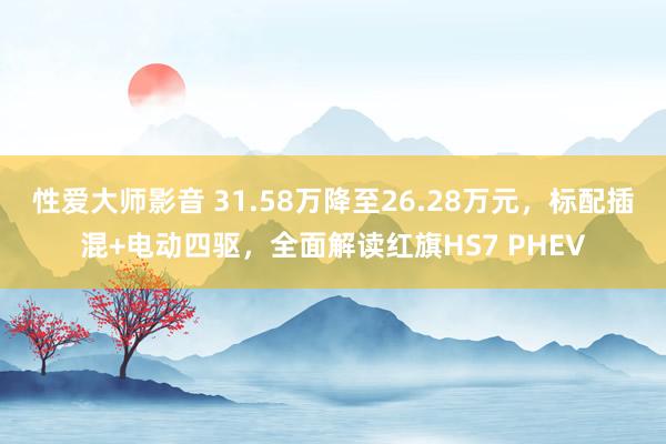 性爱大师影音 31.58万降至26.28万元，标配插混+电动四驱，全面解读红旗HS7 PHEV