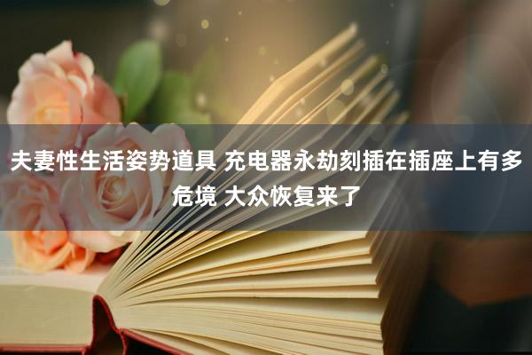 夫妻性生活姿势道具 充电器永劫刻插在插座上有多危境 大众恢复来了