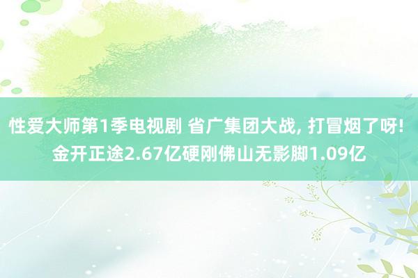 性爱大师第1季电视剧 省广集团大战， 打冒烟了呀! 金开正途2.67亿硬刚佛山无影脚1.09亿