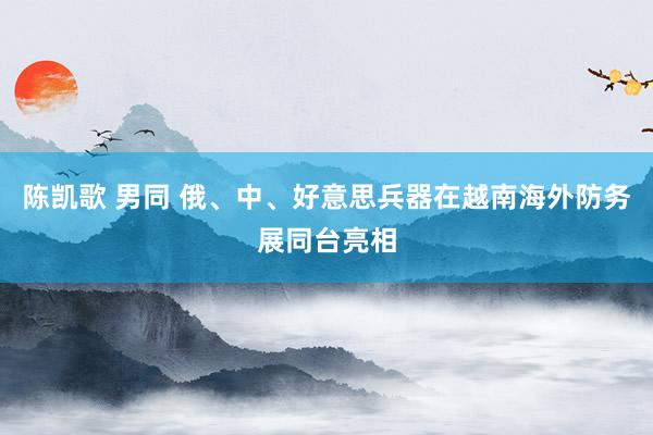 陈凯歌 男同 俄、中、好意思兵器在越南海外防务展同台亮相