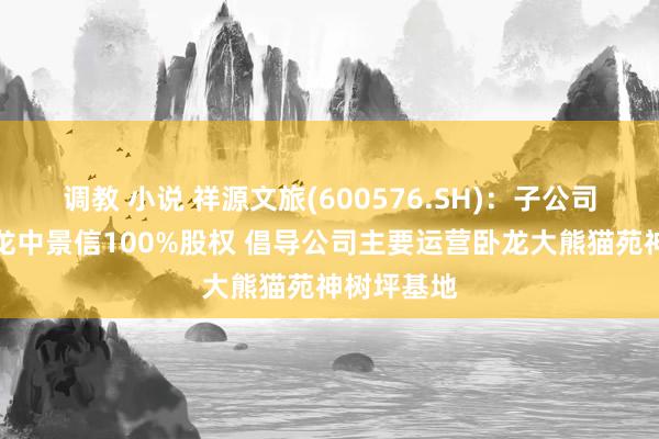 调教 小说 祥源文旅(600576.SH)：子公司拟收购卧龙