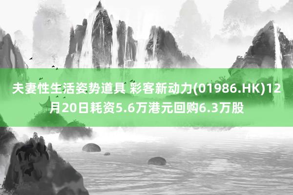 夫妻性生活姿势道具 彩客新动力(01986.HK)12月20日耗资5.6万港元回购6.3万股