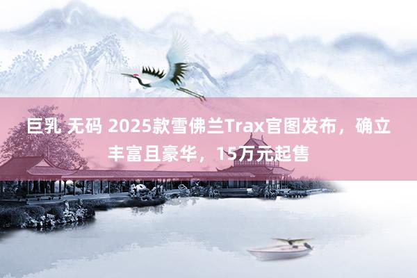 巨乳 无码 2025款雪佛兰Trax官图发布，确立丰富且豪华