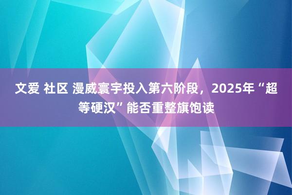 文爱 社区 漫威寰宇投入第六阶段，2025年“超等硬汉”能否